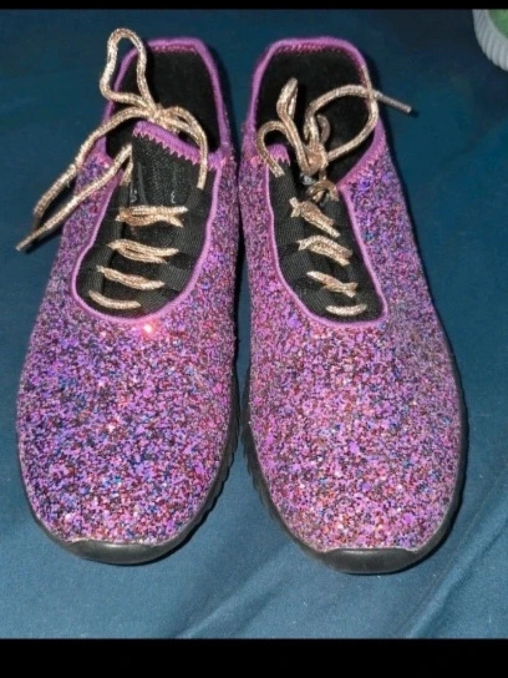 Sparkle Purple Women's Glitter Sneakers